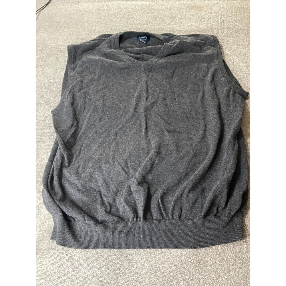 Harbor Bay Sweater Mens 2XL Sleeveless Black Pull Over